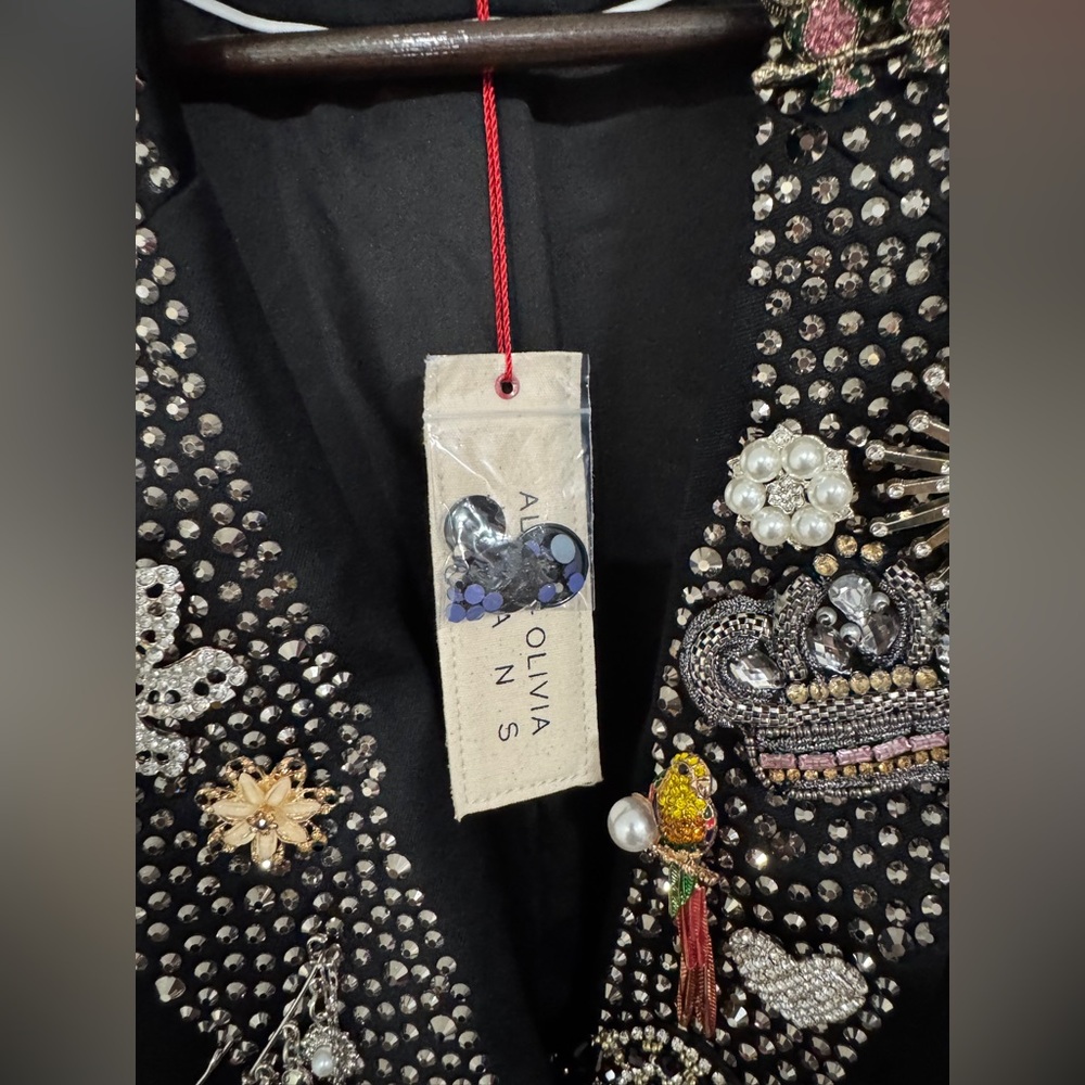 Alice Olivia ELNA EMBELLISHED BLAZER $1295 New - Picture 7 of 12